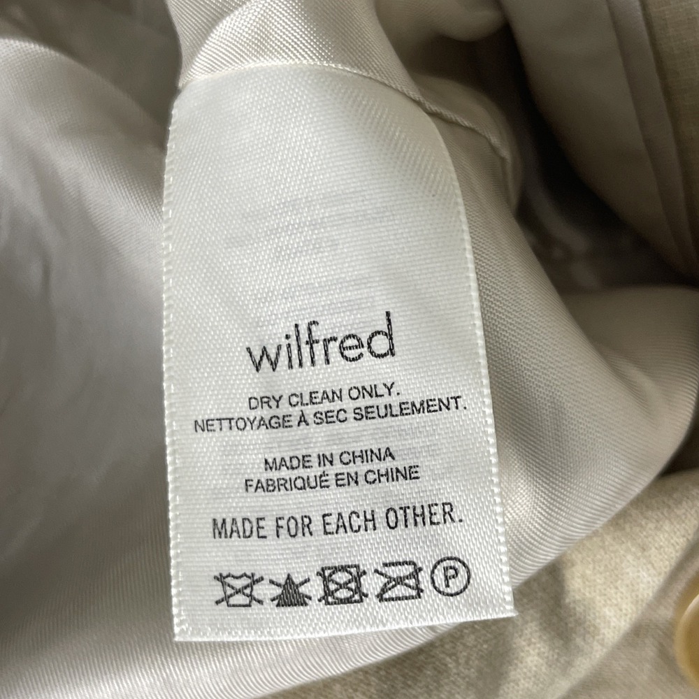Wilfred Aritzia Oversized Blazer Beige Womens Size XS Office Preppy Old Money - Picture 13 of 16